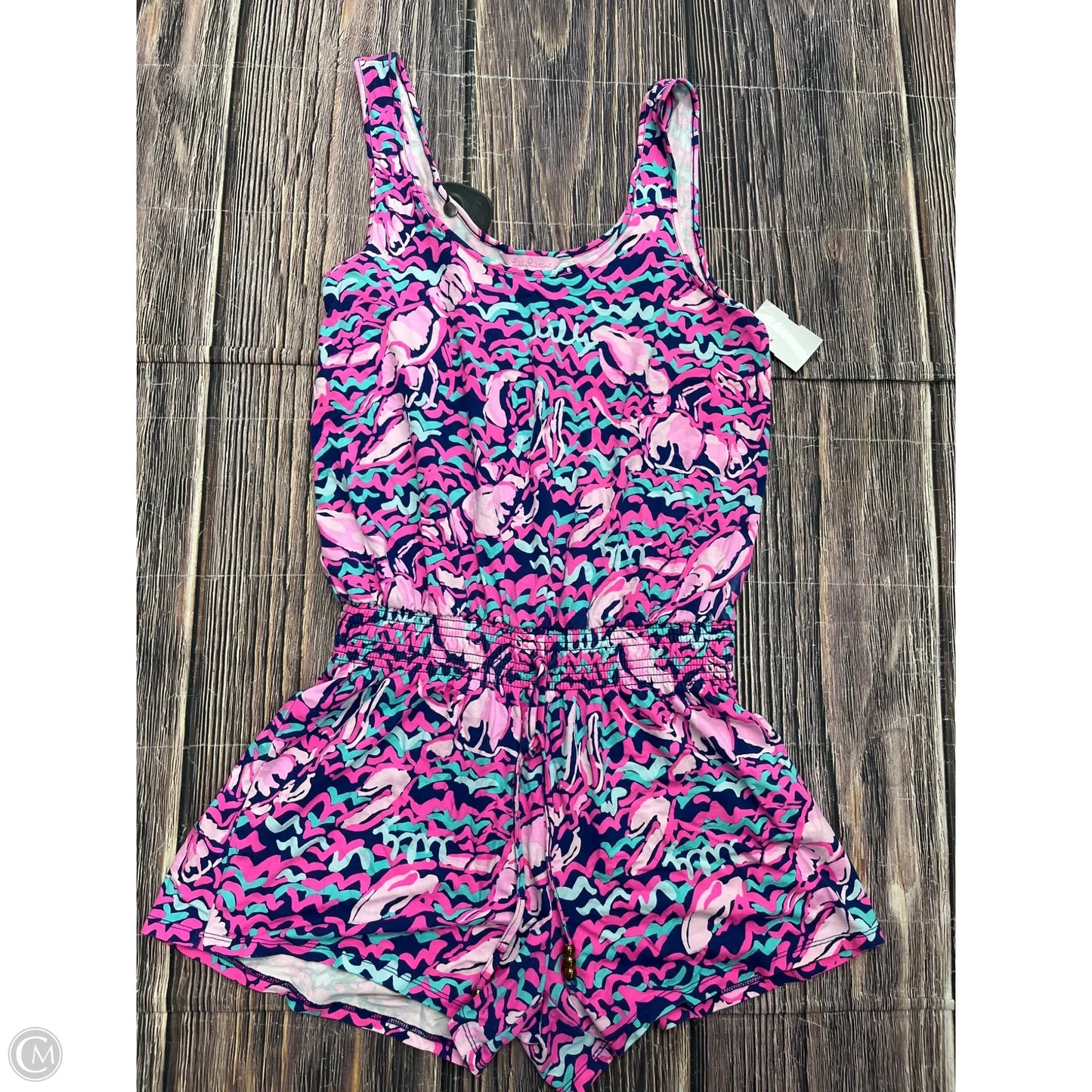 Romper Designer By Lilly Pulitzer In Pink, Size: S