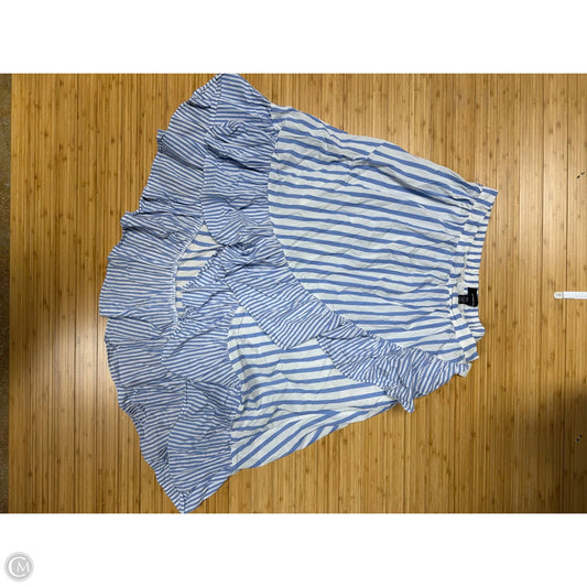 Skirt Midi By Who What Wear In Blue, Size: 1x