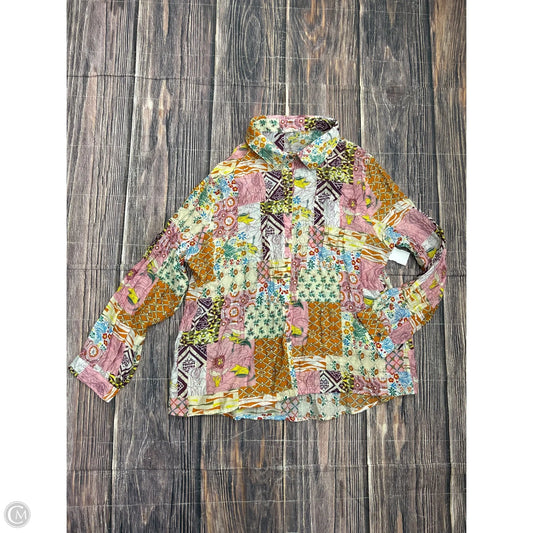 Top Long Sleeve By Pol In Pink, Size: M