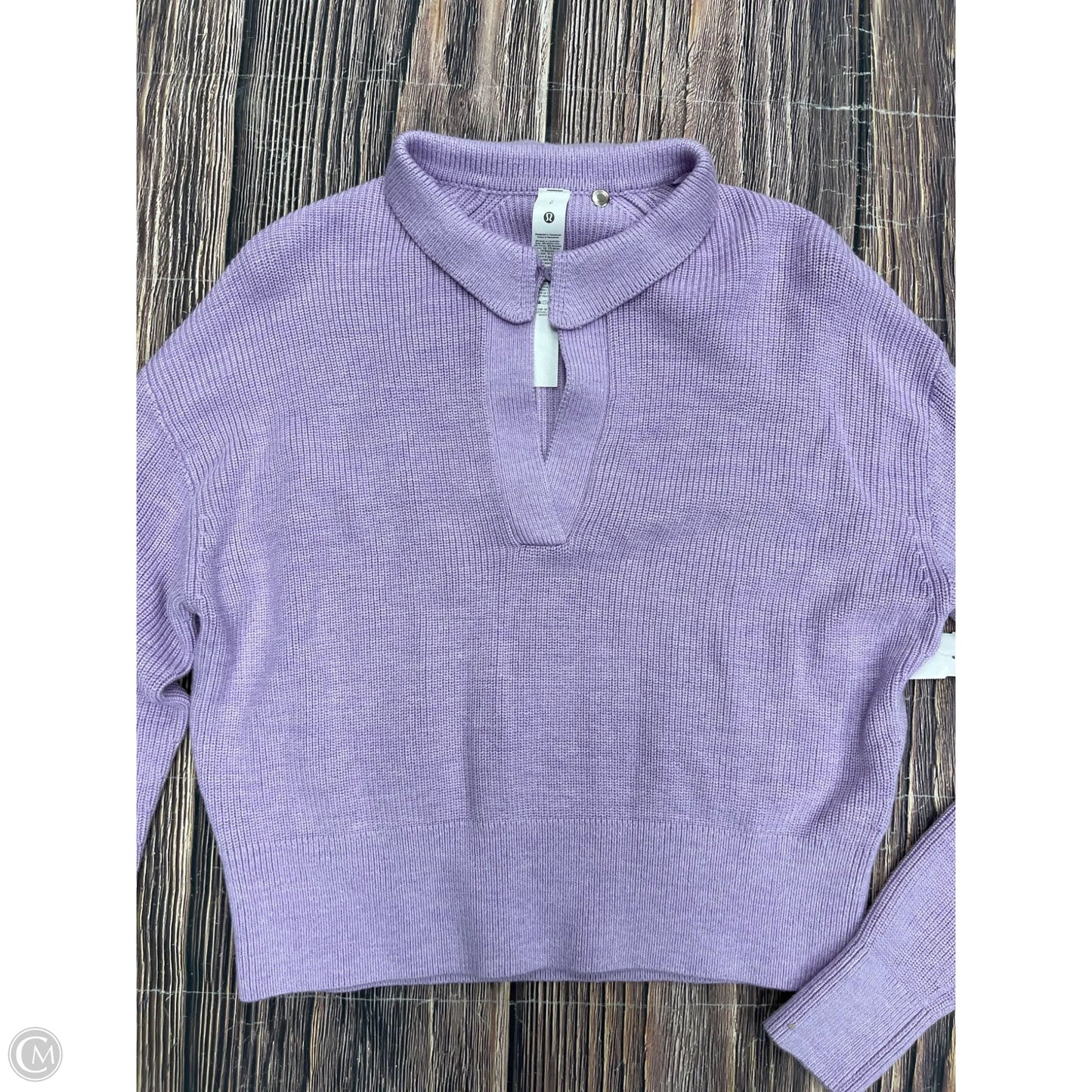 Sweater By Lululemon In Purple, Size: S