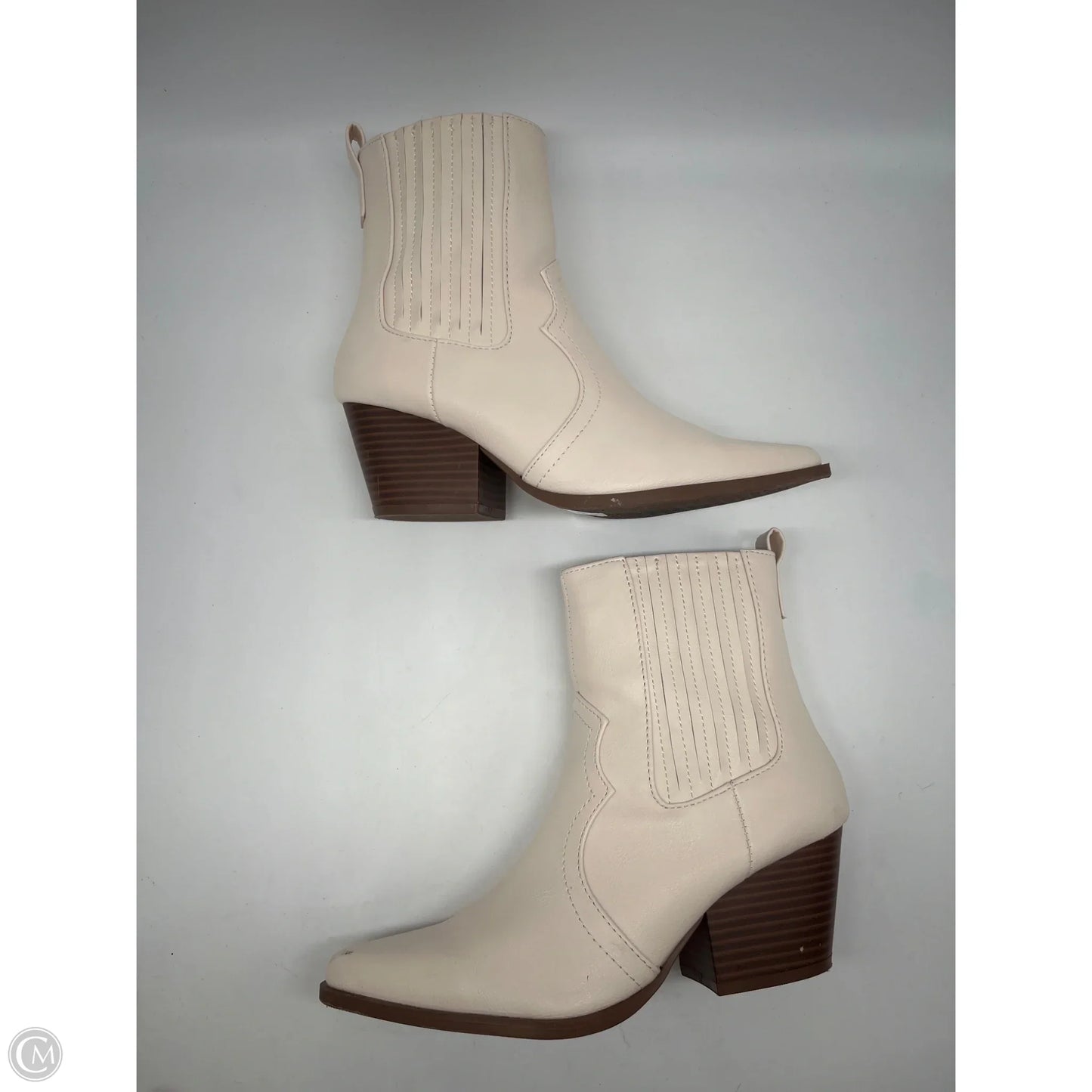 Boots Western By Qupid In Cream, Size: 6