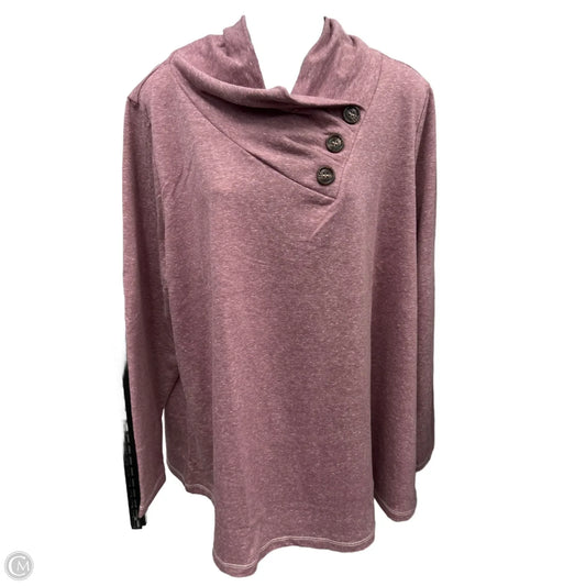 Top Long Sleeve By Soft Surroundings In Purple, Size: 2x