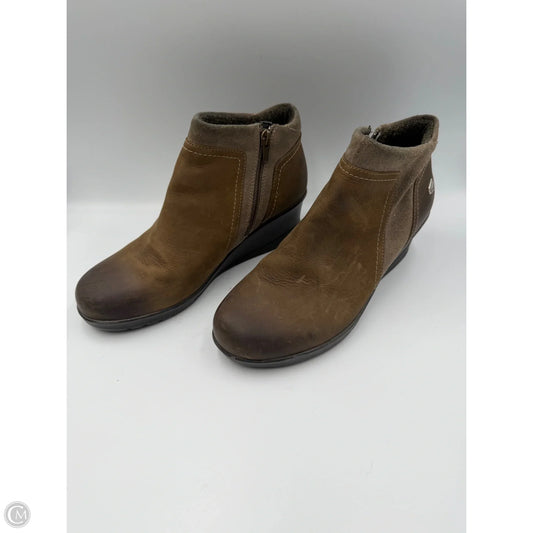 Boots Ankle Heels By Keen In Green, Size: 9