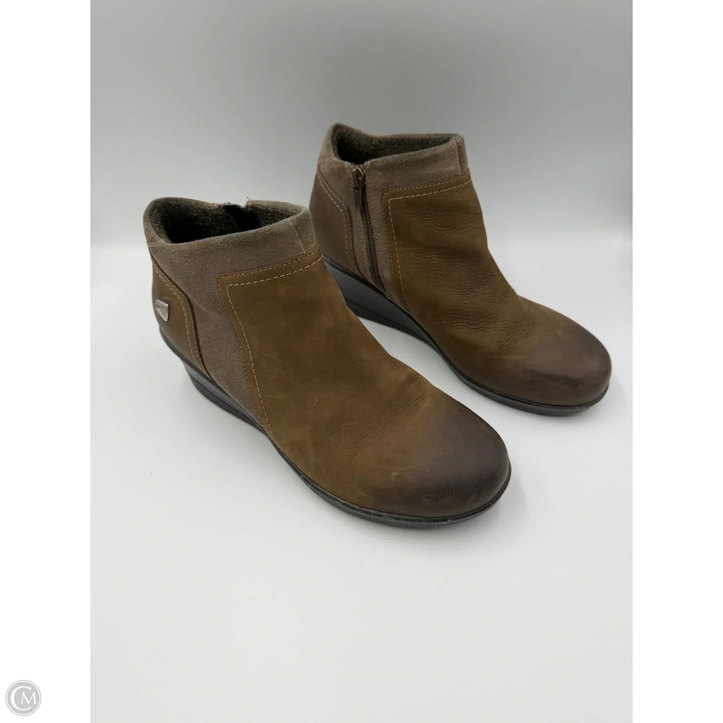 Boots Ankle Heels By Keen In Green, Size: 9