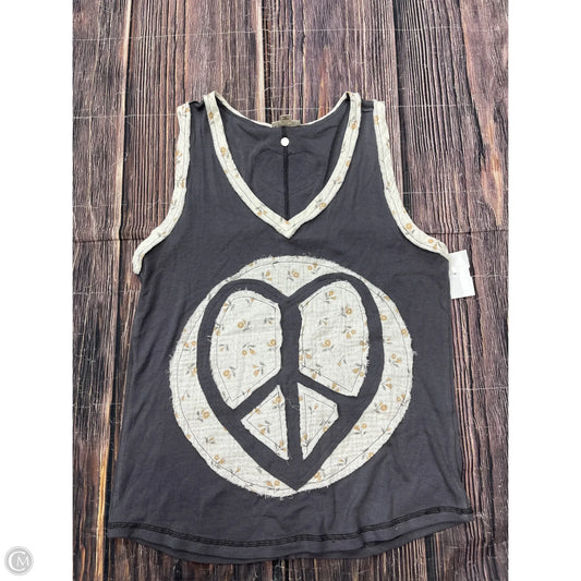 Tank Top By Pol In Grey, Size: S