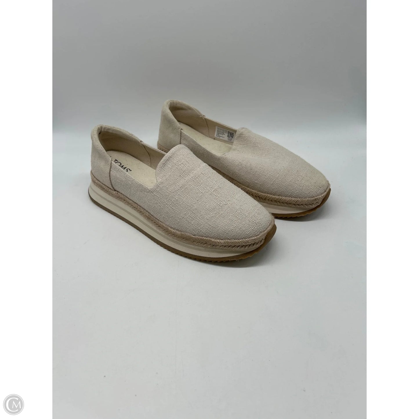 Shoes Flats By Toms In Cream, Size: 10