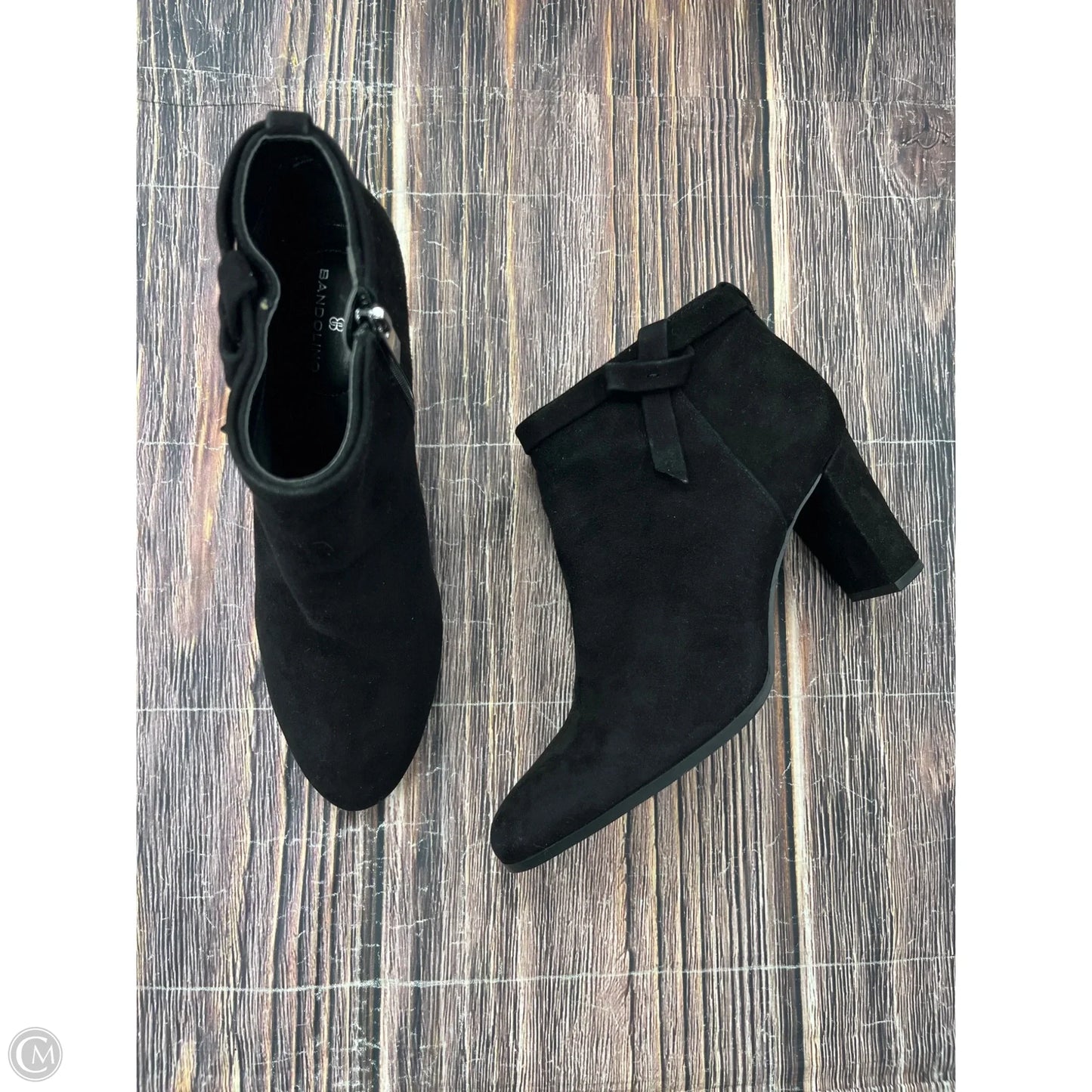 Boots Ankle Heels By Bandolino In Black, Size: 8