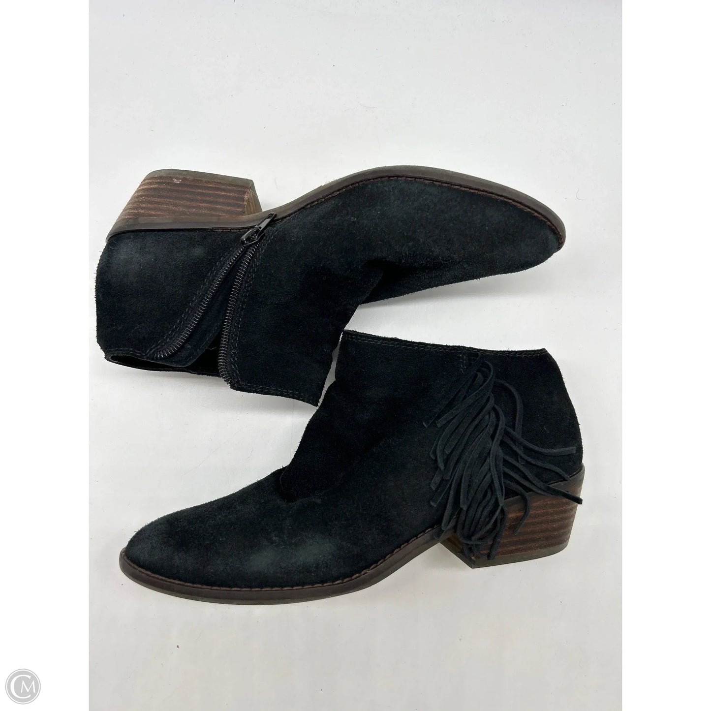 Boots Ankle Heels By Lucky Brand In Black, Size: 7.5