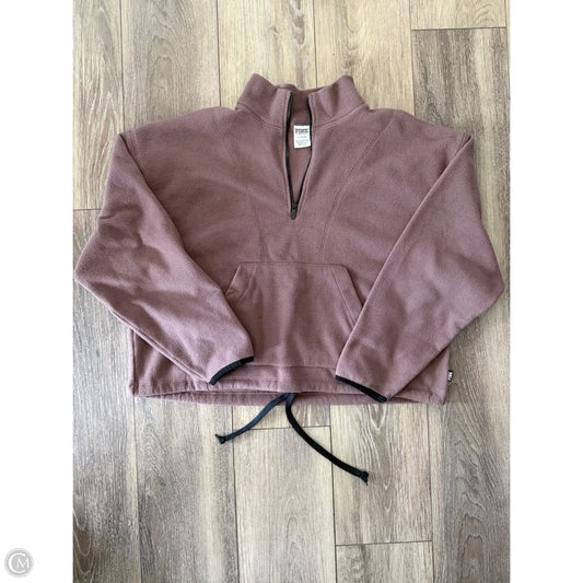 Sweatshirt Collar By Pink In Brown, Size: L