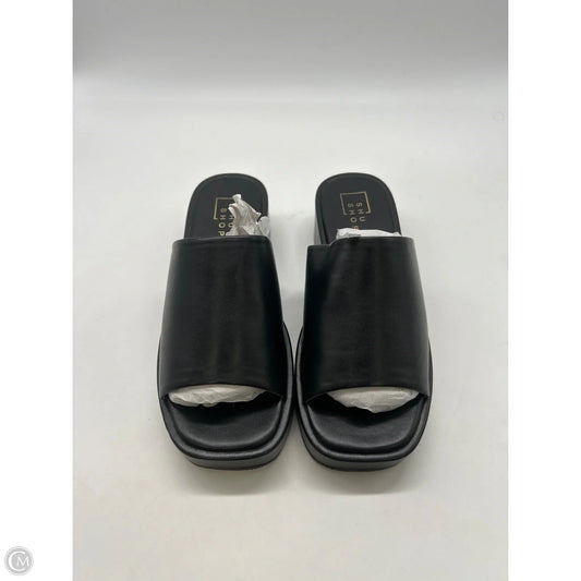 Sandals Heels Wedge By Shu Shop In Black, Size: 7.5