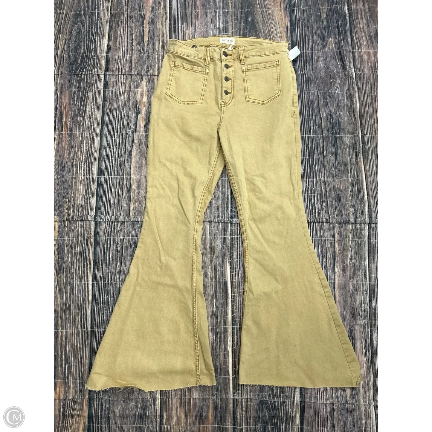 Jeans Flared By Shyanne In Brown, Size: 12