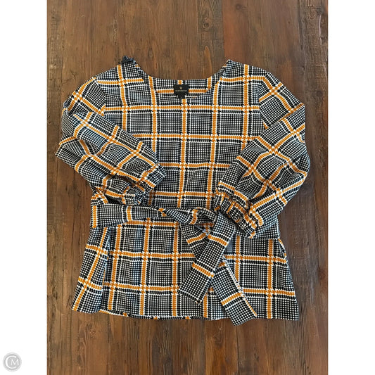 Top Long Sleeve By Worthington In Black, Size: L