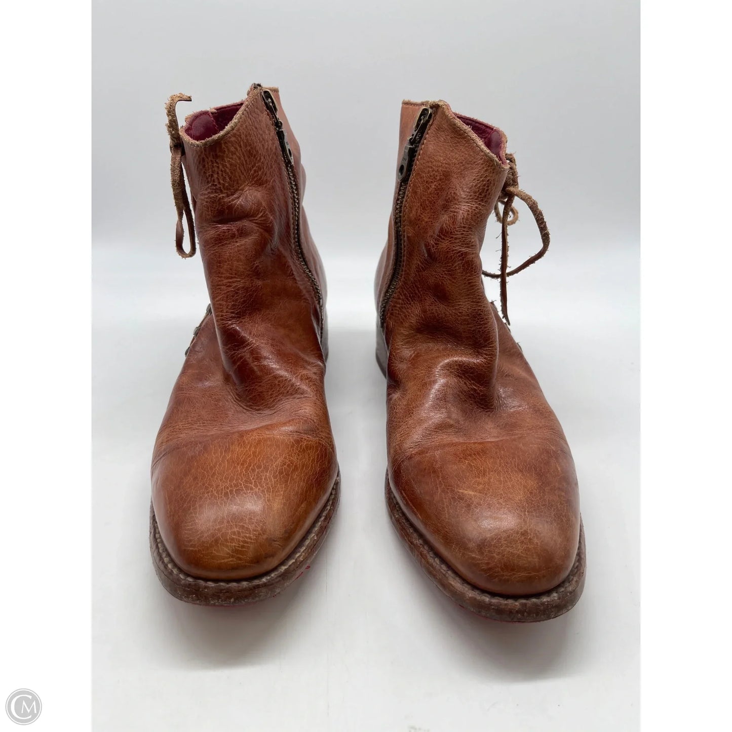 Boots Ankle Flats By Bed Stu In Brown, Size: 9.5