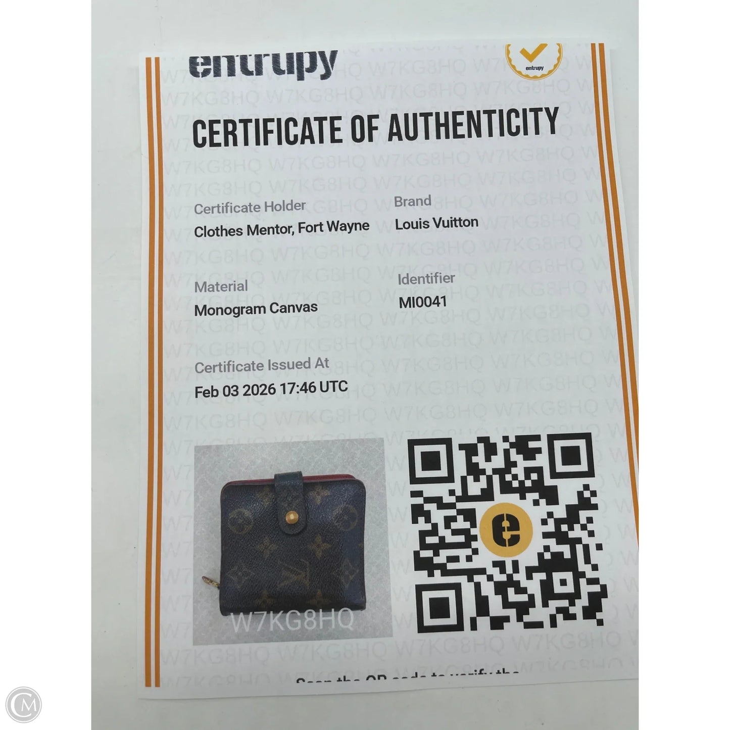 Wallet Luxury Designer By Louis Vuitton, Size: Medium