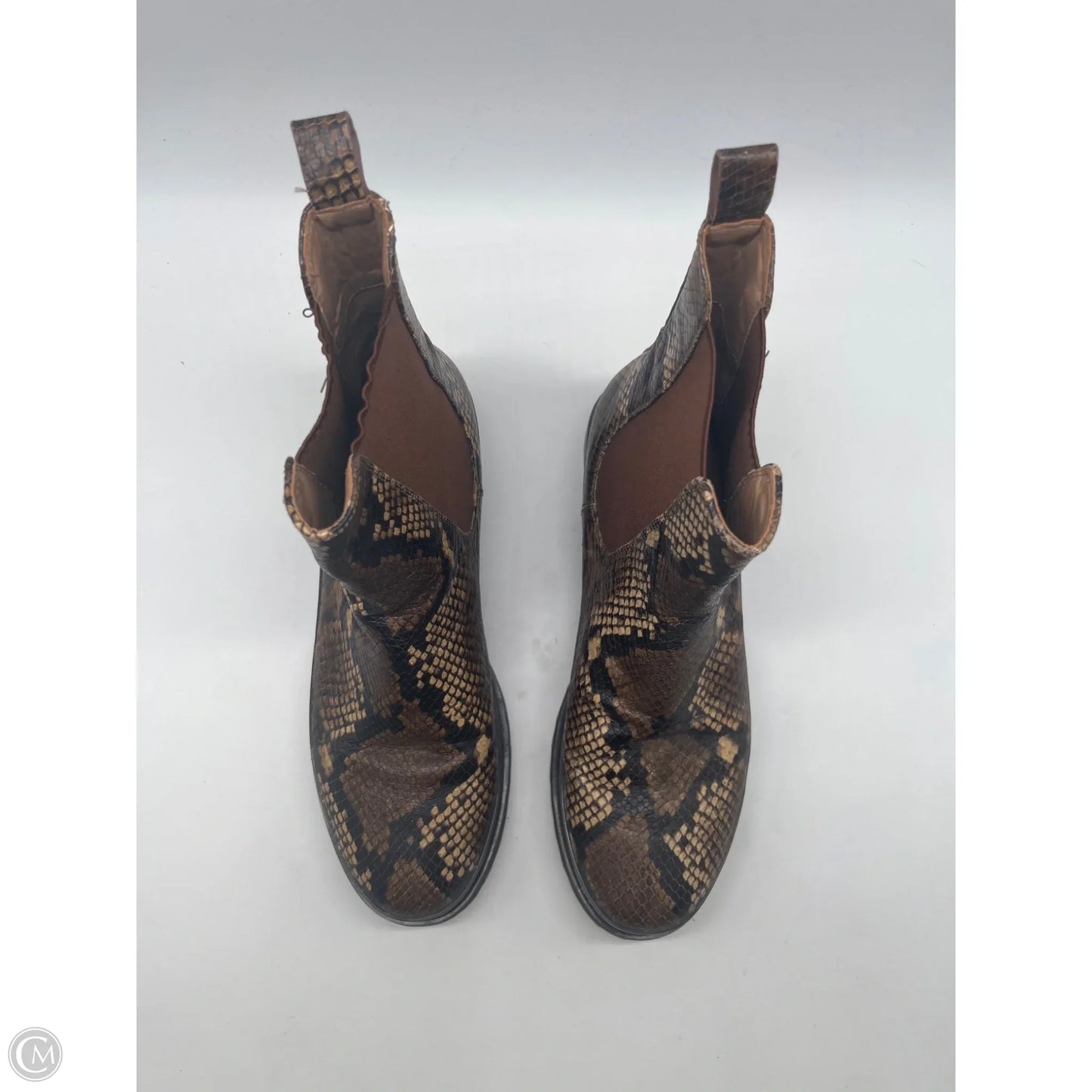 Boots Ankle Flats By Aerosoles In Snakeskin Print, Size: 10