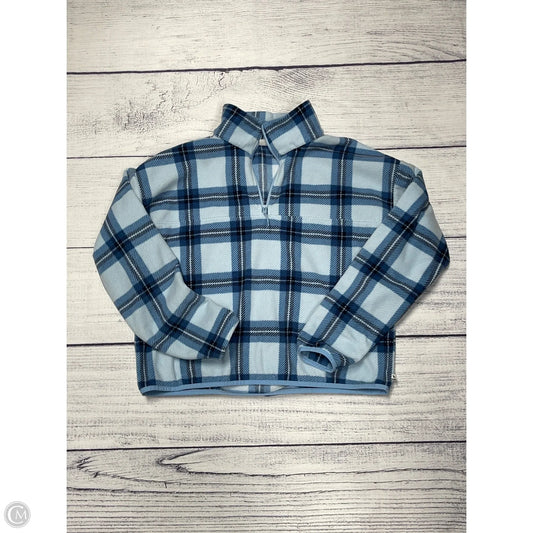Sweatshirt Collar By Eddie Bauer In Blue, Size: M