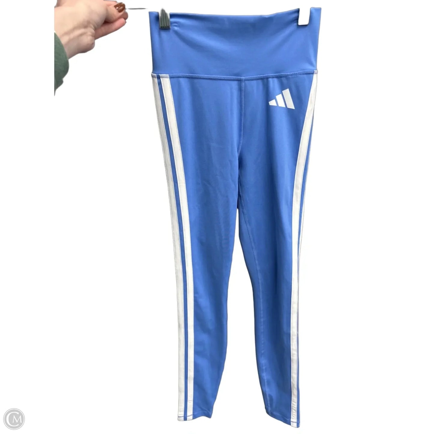 Athletic Leggings By Adidas In Blue, Size: S