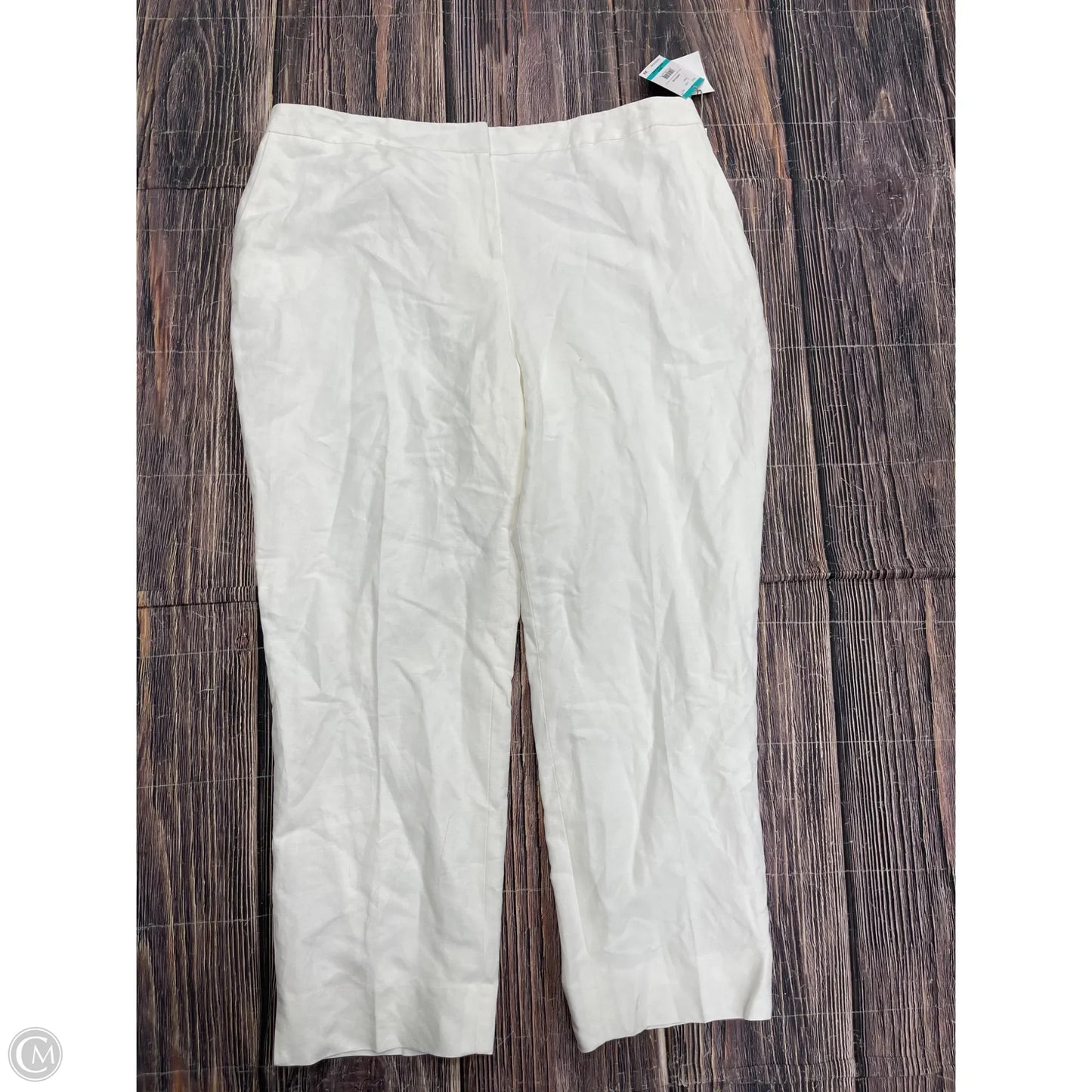 Pants Dress By Kasper In White, Size: 16