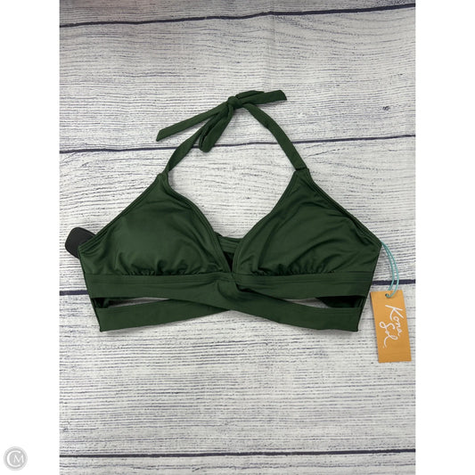 Swimsuit Top By Kona Sol In Green, Size: M