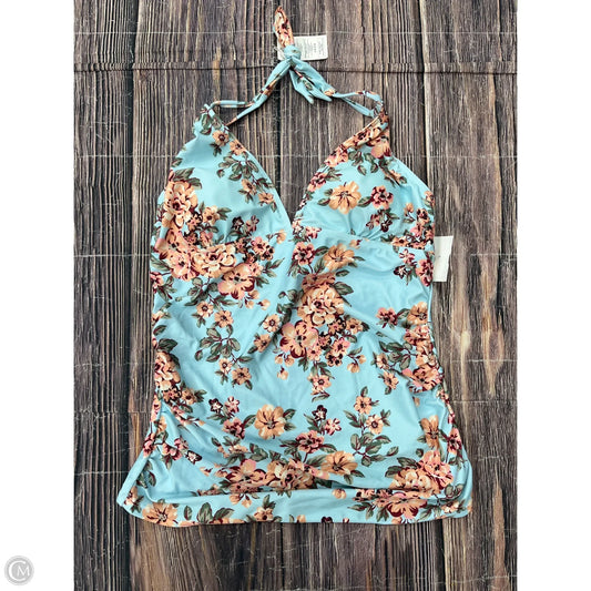 Swimsuit Top By Clothes Mentor In Blue, Size: L