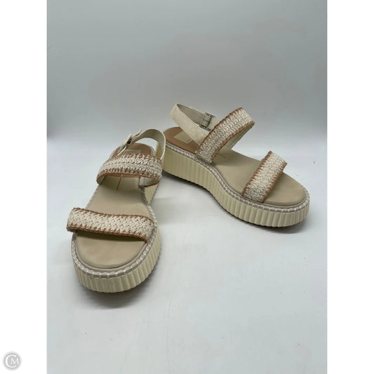 Sandals Heels Platform By Dolce Vita In Cream, Size: 8.5