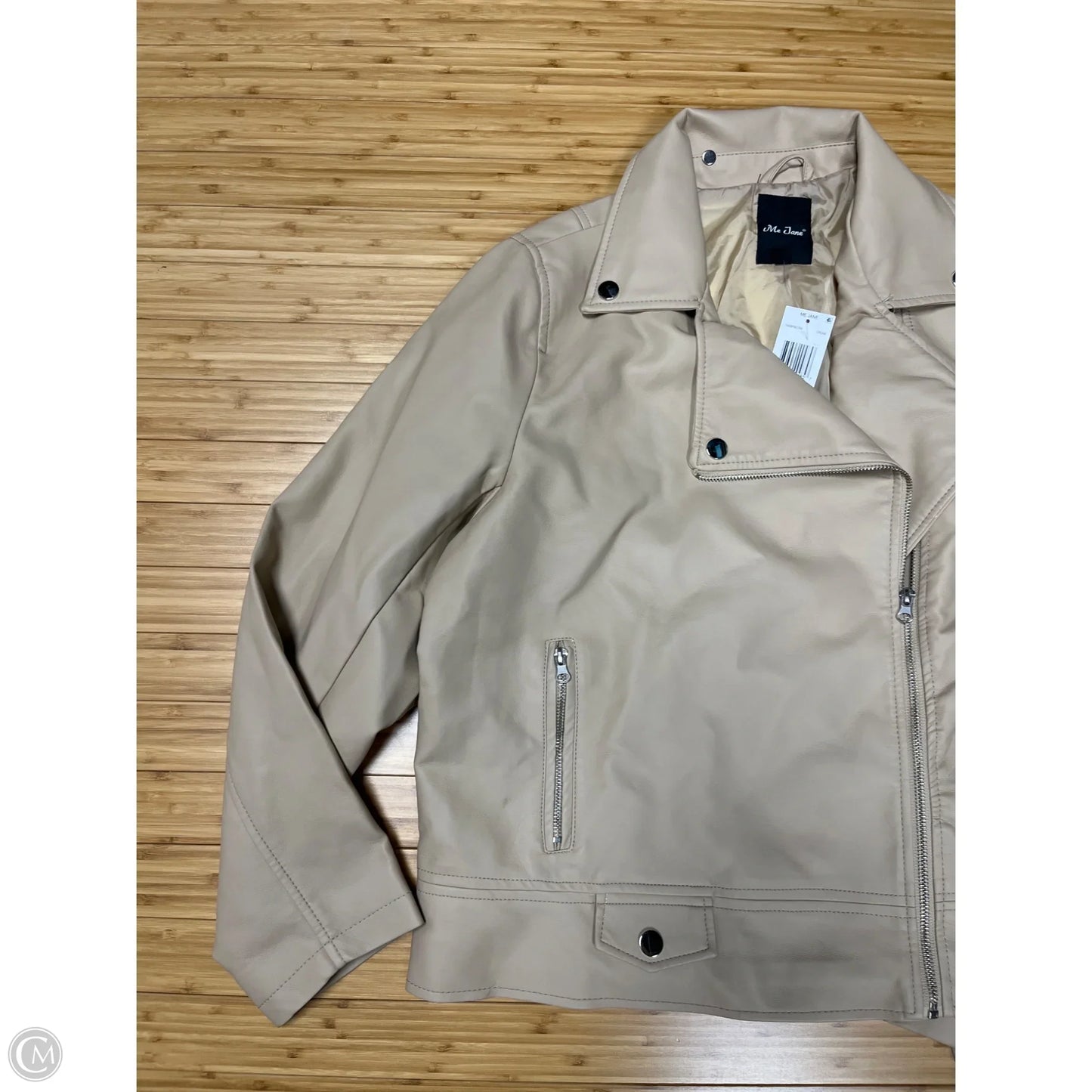 Jacket Moto By Me Jane In Tan, Size: 1x
