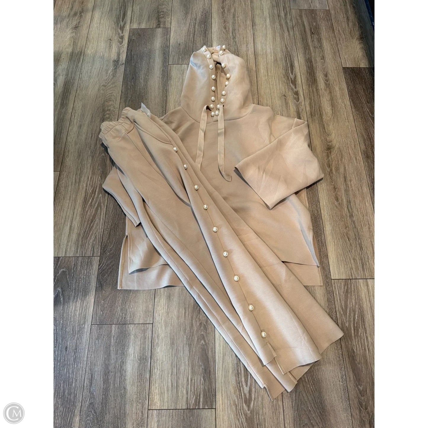 Lounge Set Pants By Clothes Mentor In Tan, Size: L