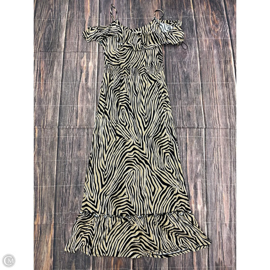Dress Casual Maxi By Michael By Michael Kors In Tan, Size: S