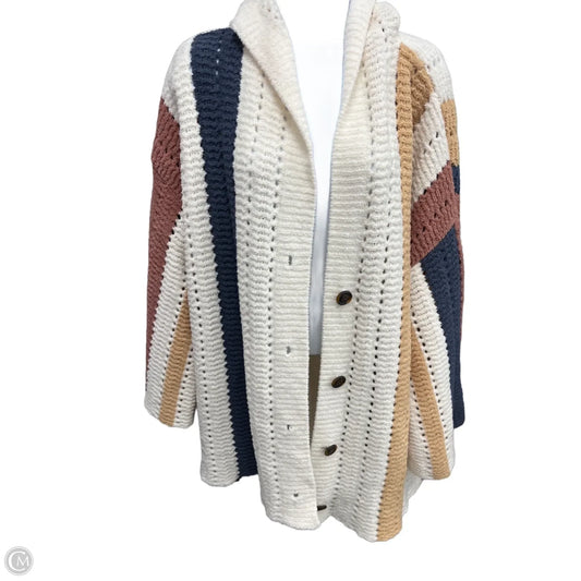Sweater Cardigan By Pol In Cream, Size: S
