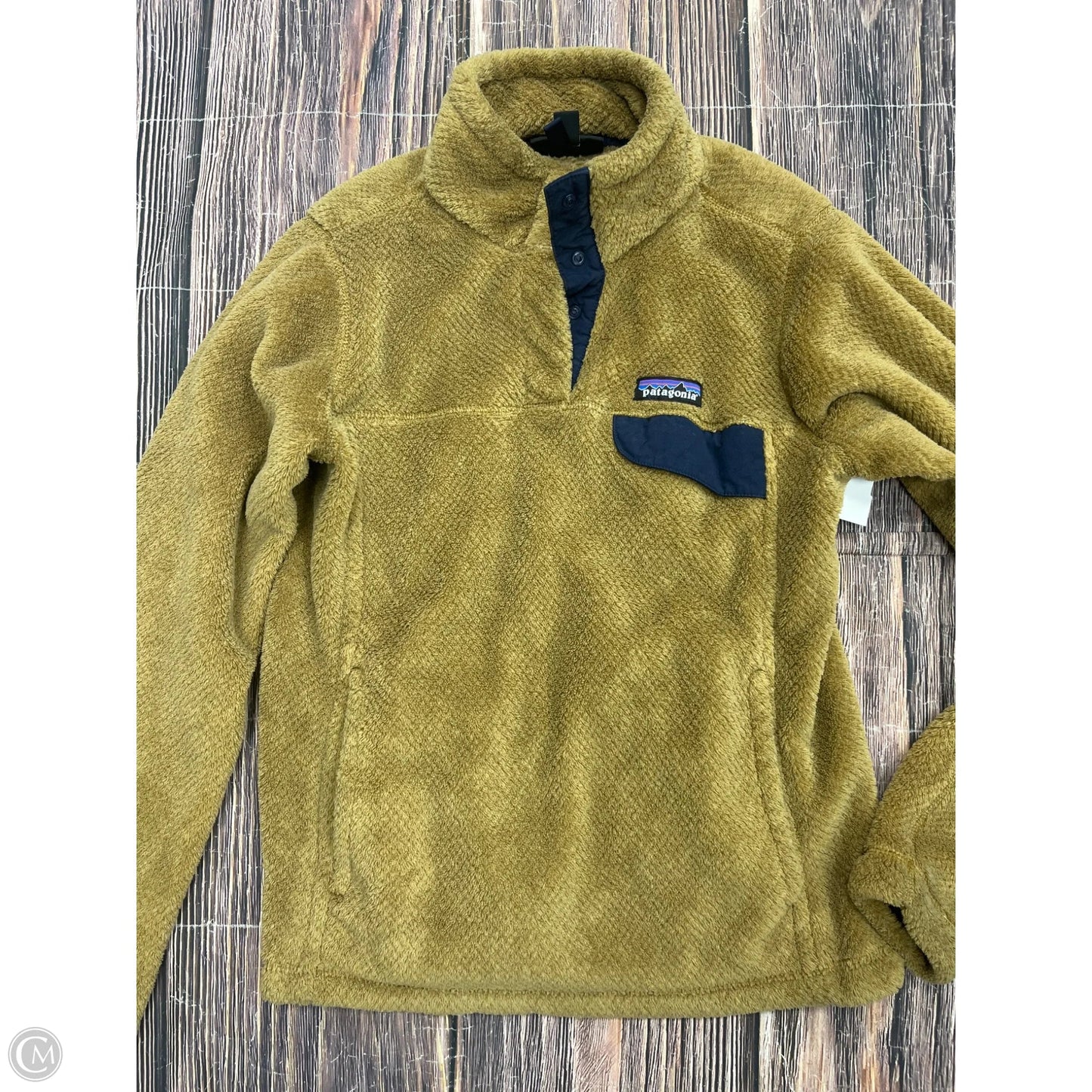 Sweatshirt Collar By Patagonia In Tan, Size: S