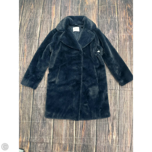 Coat Faux Fur & Sherpa By Velvet By Graham & Spencer In Navy, Size: Xs