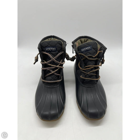 Boots Ankle Flats By Sperry In Black, Size: 6
