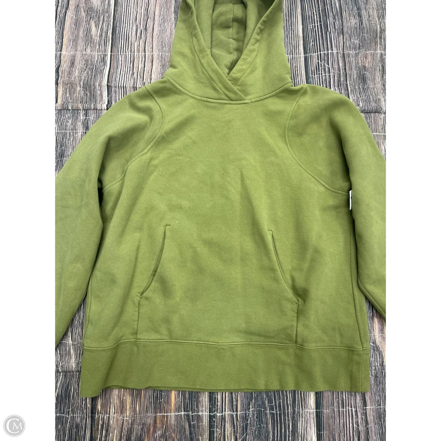 Athletic Sweatshirt Hoodie By Lululemon In Green, Size: 8