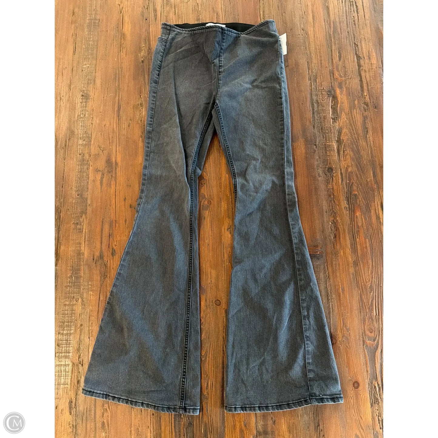 Jeans Flared By Free People In Black, Size: 6