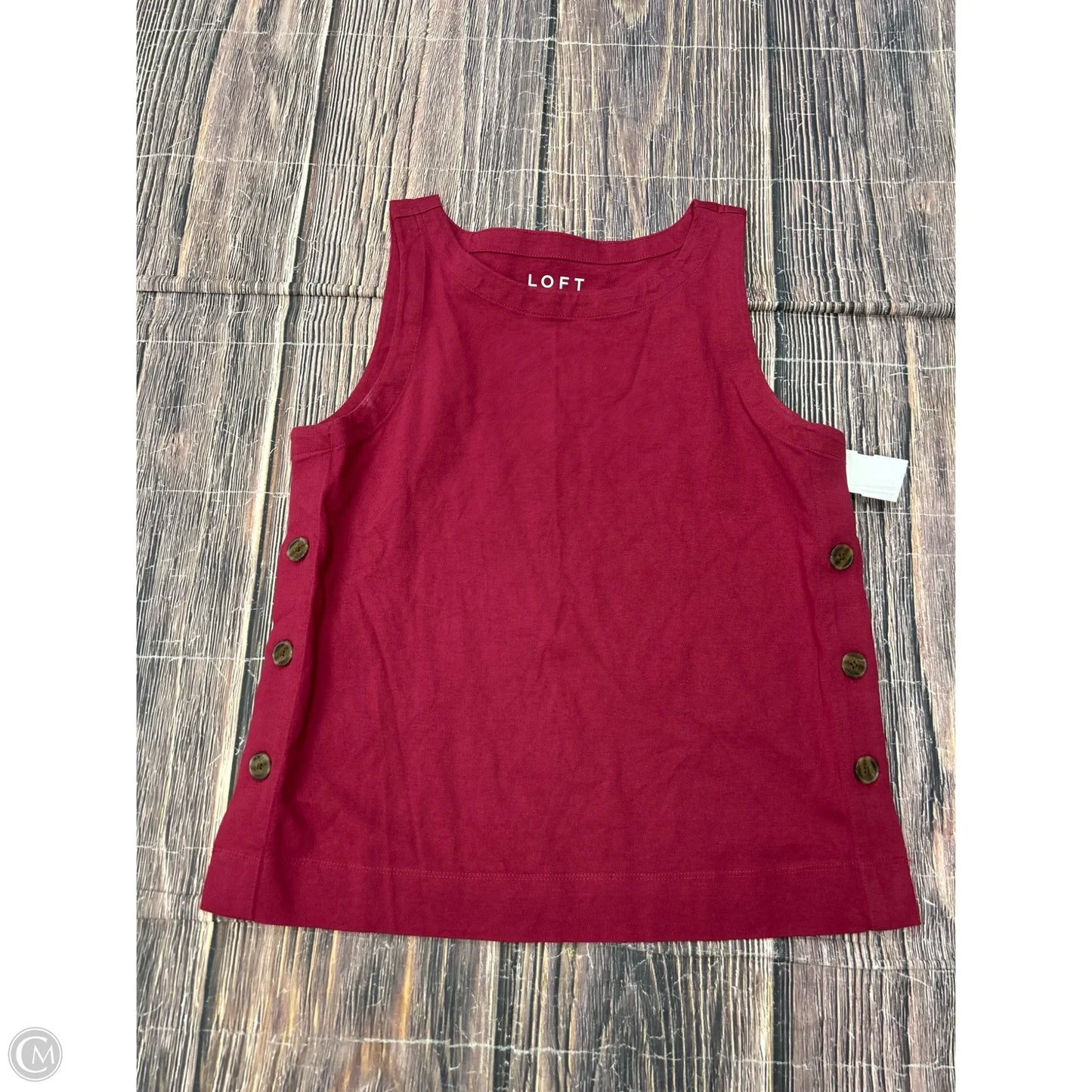 Tank Top By Loft In Red, Size: S