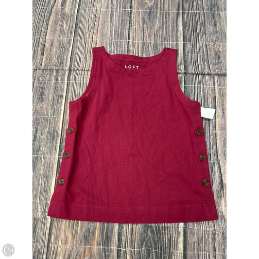 Tank Top By Loft In Red, Size: S