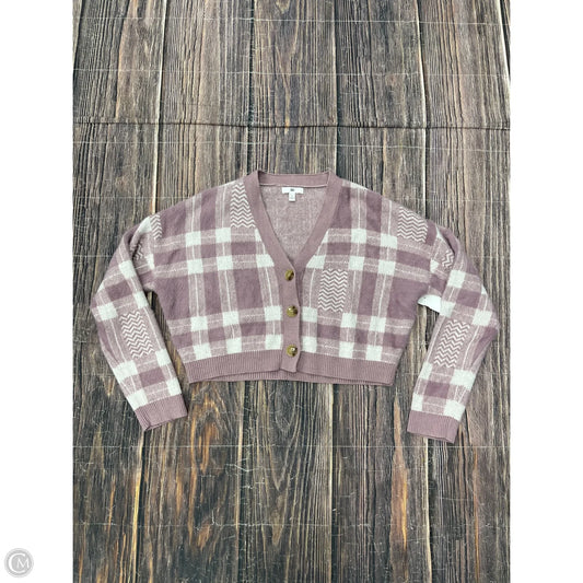 Sweater Cardigan By Bp In Purple, Size: M