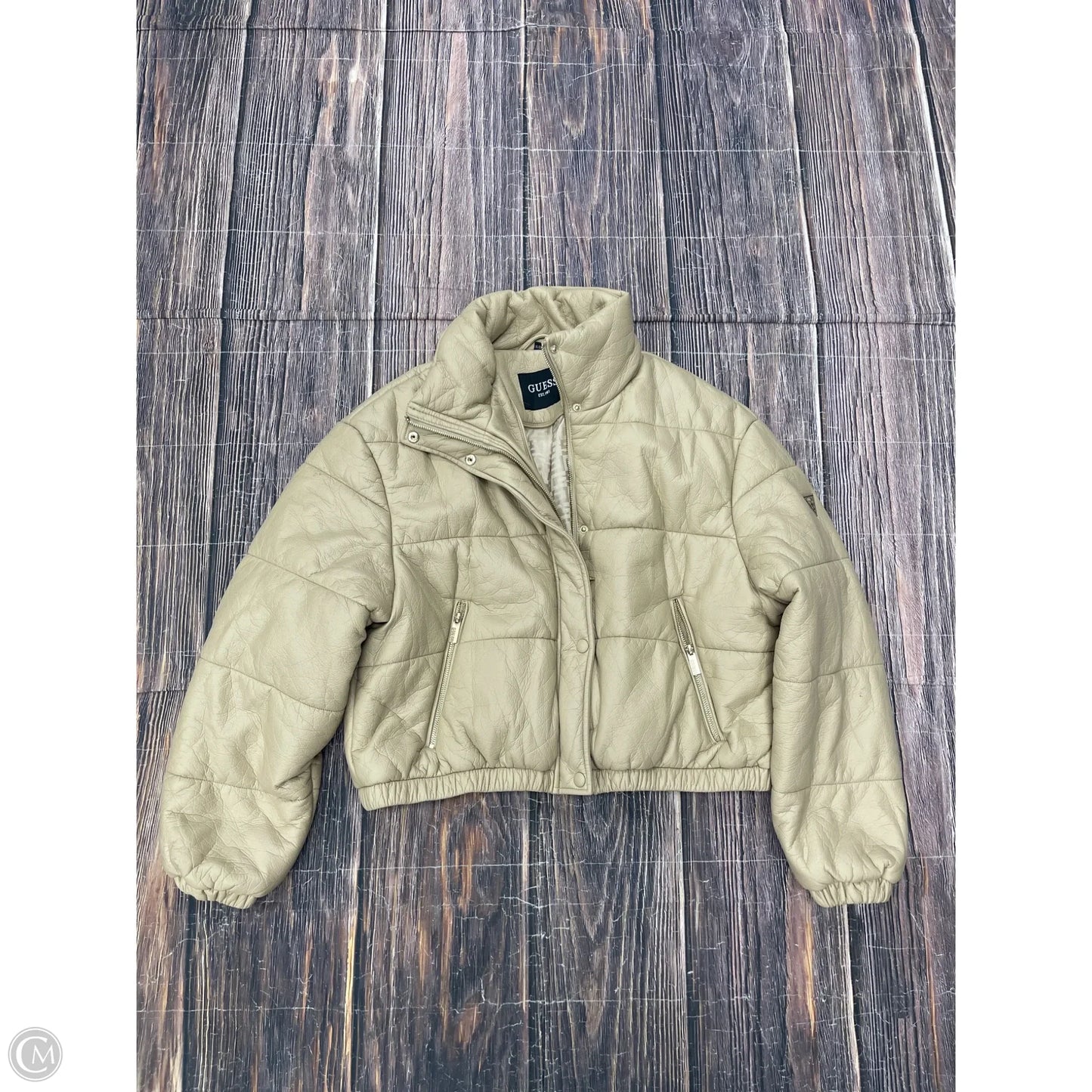 Coat Other By Guess In Tan, Size: Xl