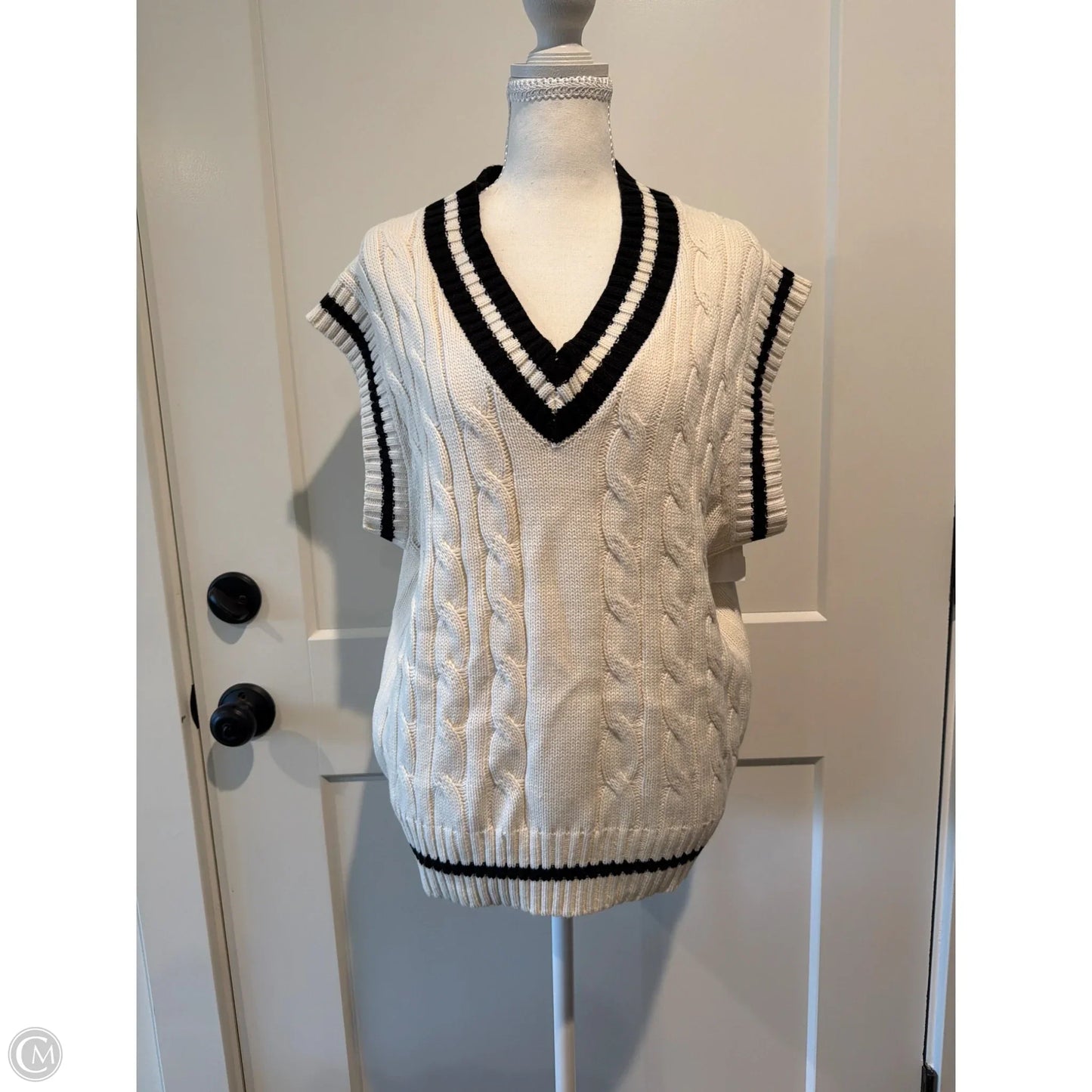 Vest Sweater By Hyfve In Cream, Size: S