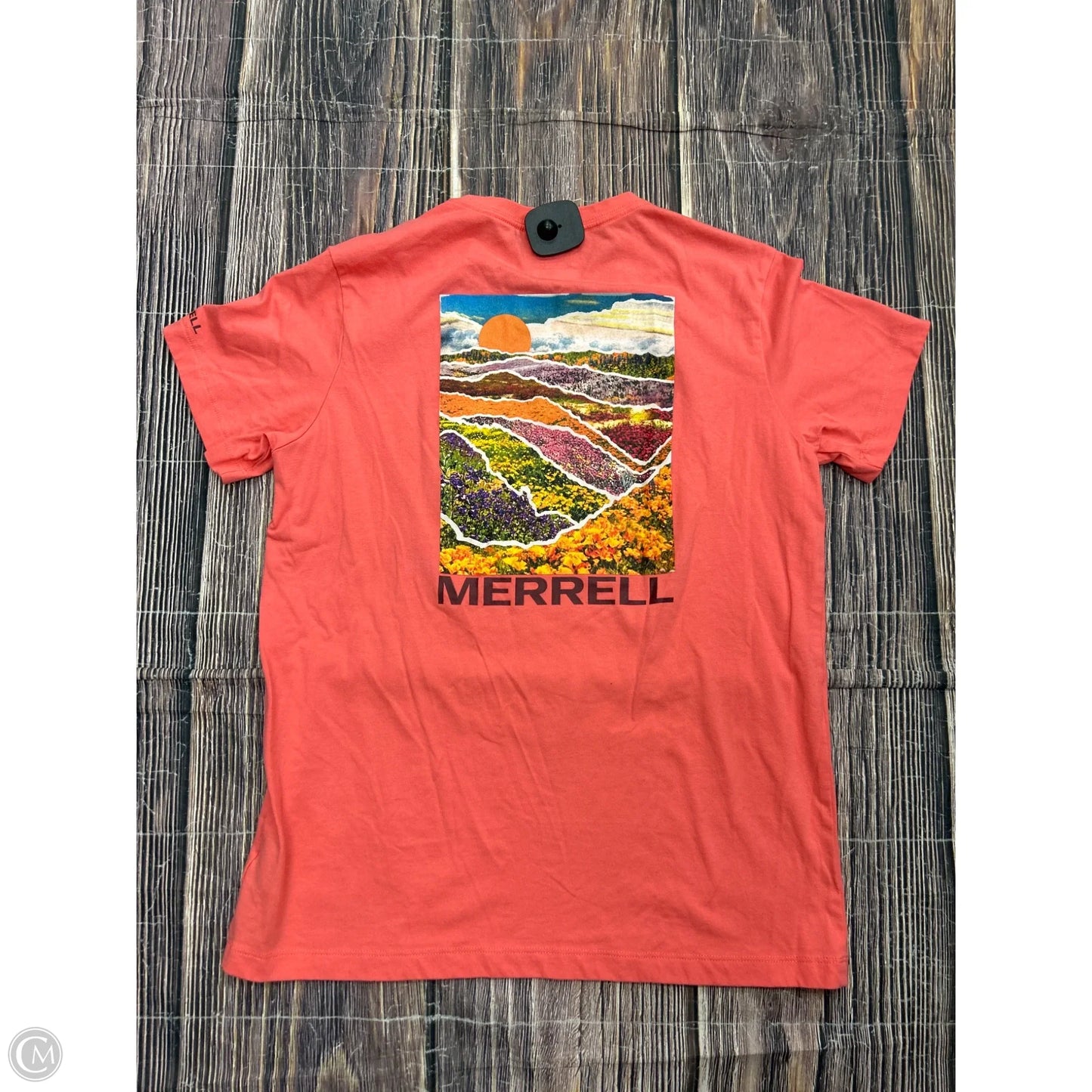 Top Short Sleeve Basic By Merrell In Pink, Size: M