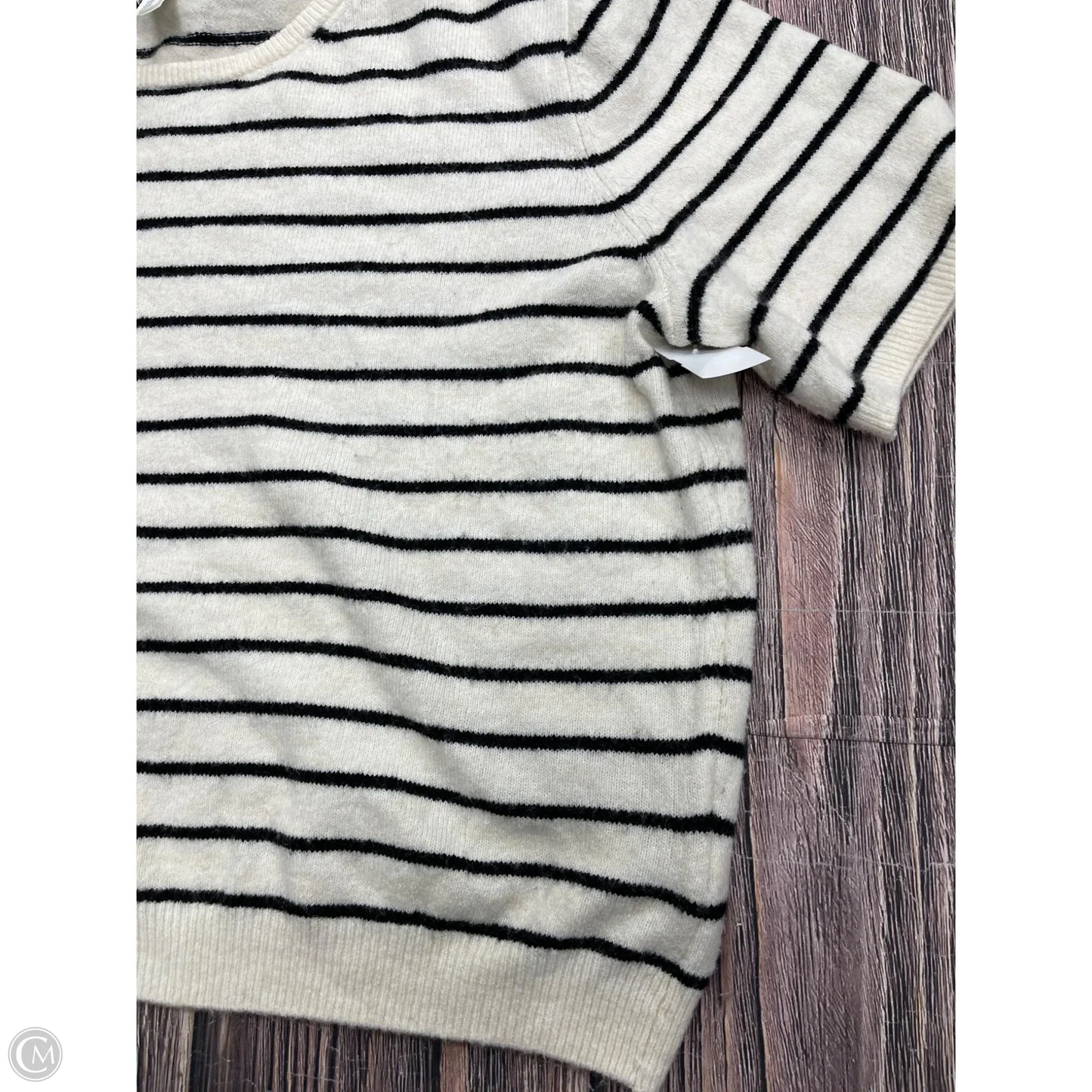 Sweater Short Sleeve By H&m In Striped Pattern, Size: 4x