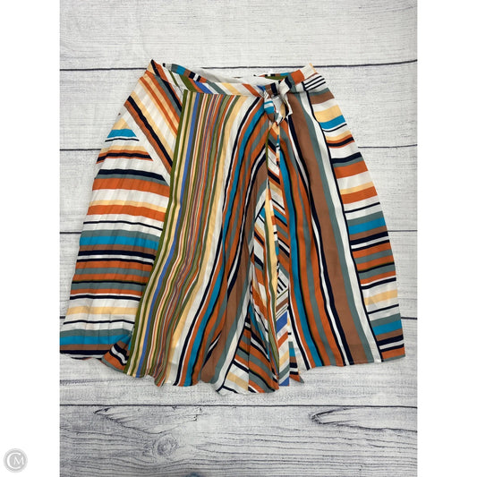 Skirt Midi By New York And Co In Striped Pattern, Size: L