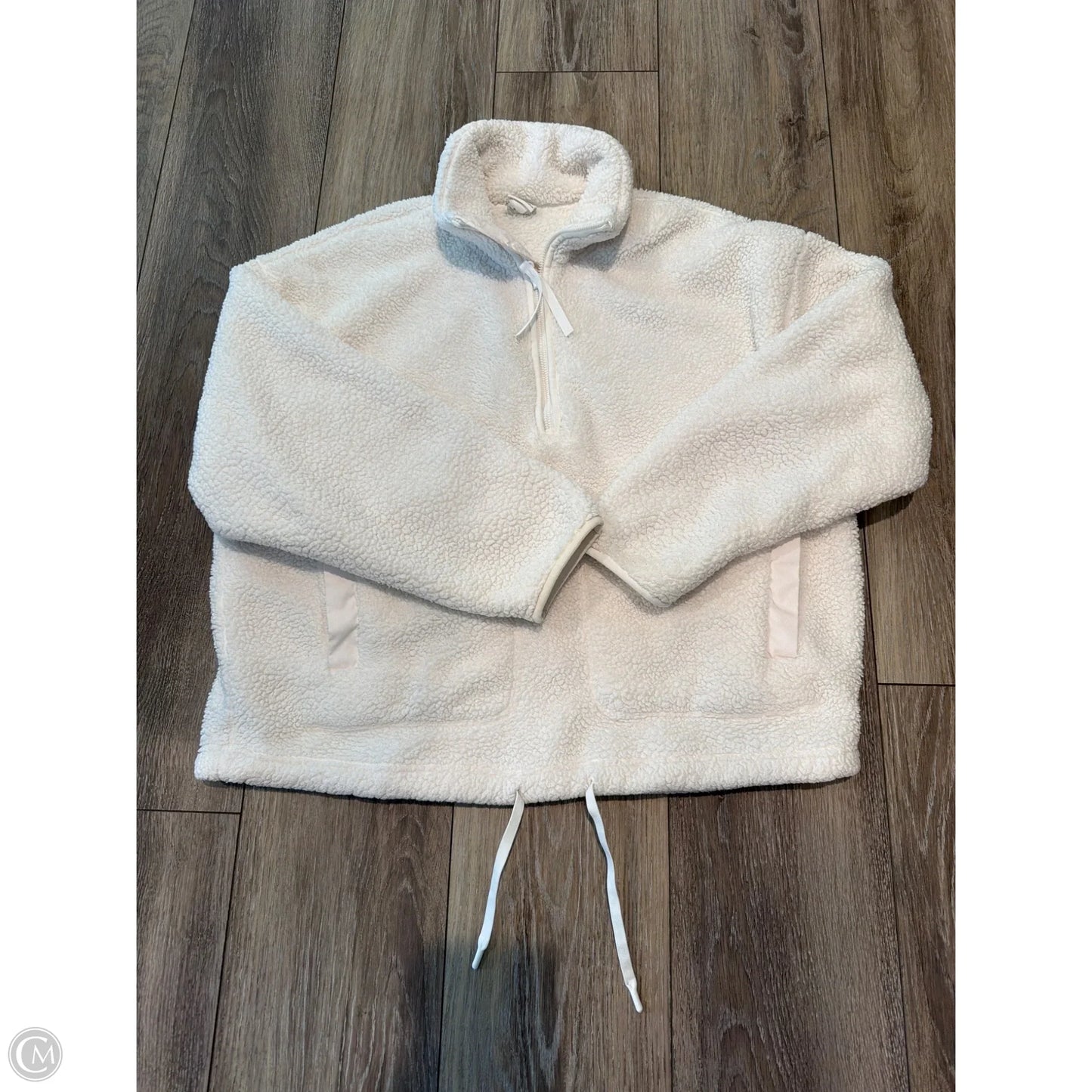 Athletic Jacket By All In Motion In White, Size: M