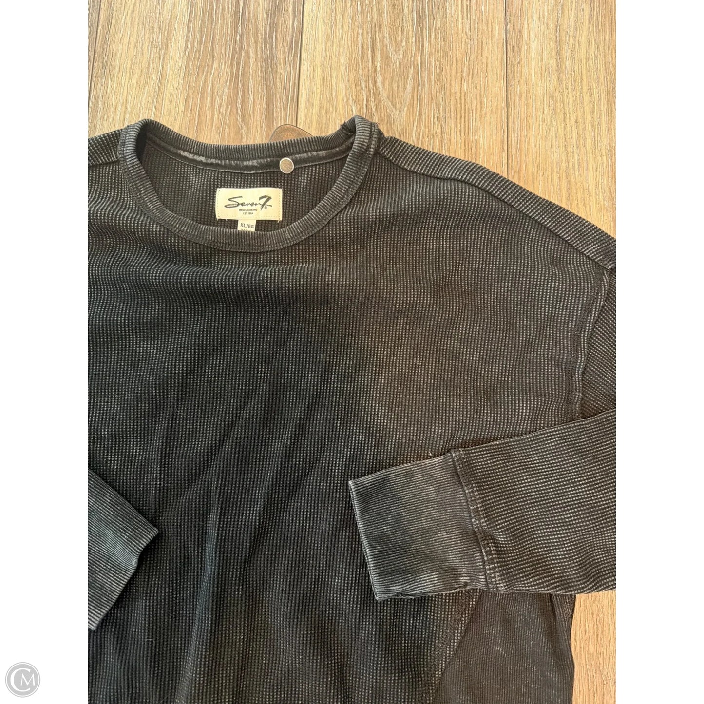 Top Long Sleeve By Seven 7 In Black, Size: Xl