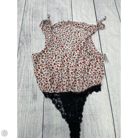 Bodysuit By Free People In Animal Print, Size: L
