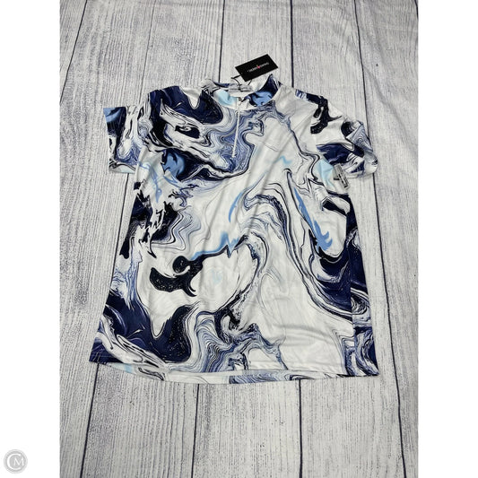 Athletic Top Short Sleeve By Clothes Mentor In Blue, Size: 1x