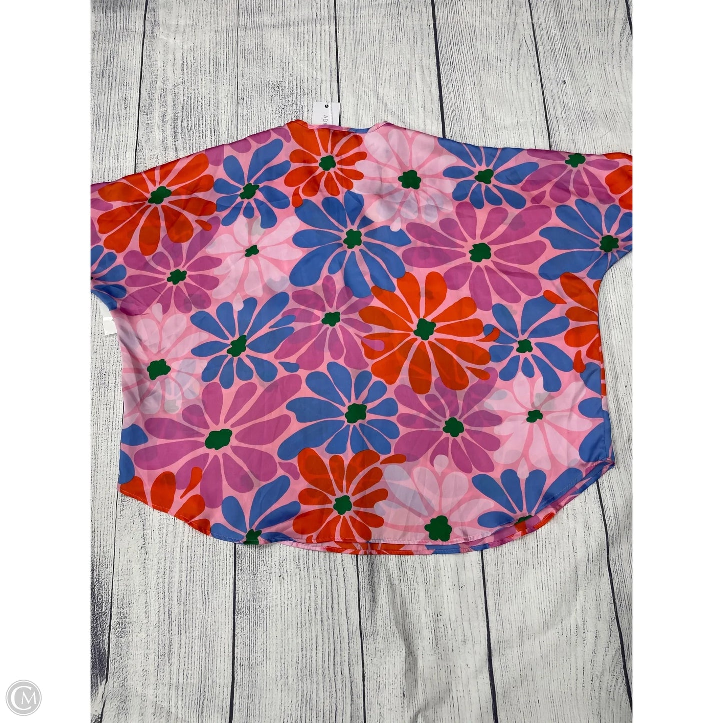 Top Short Sleeve By Adrienne In Pink, Size: S