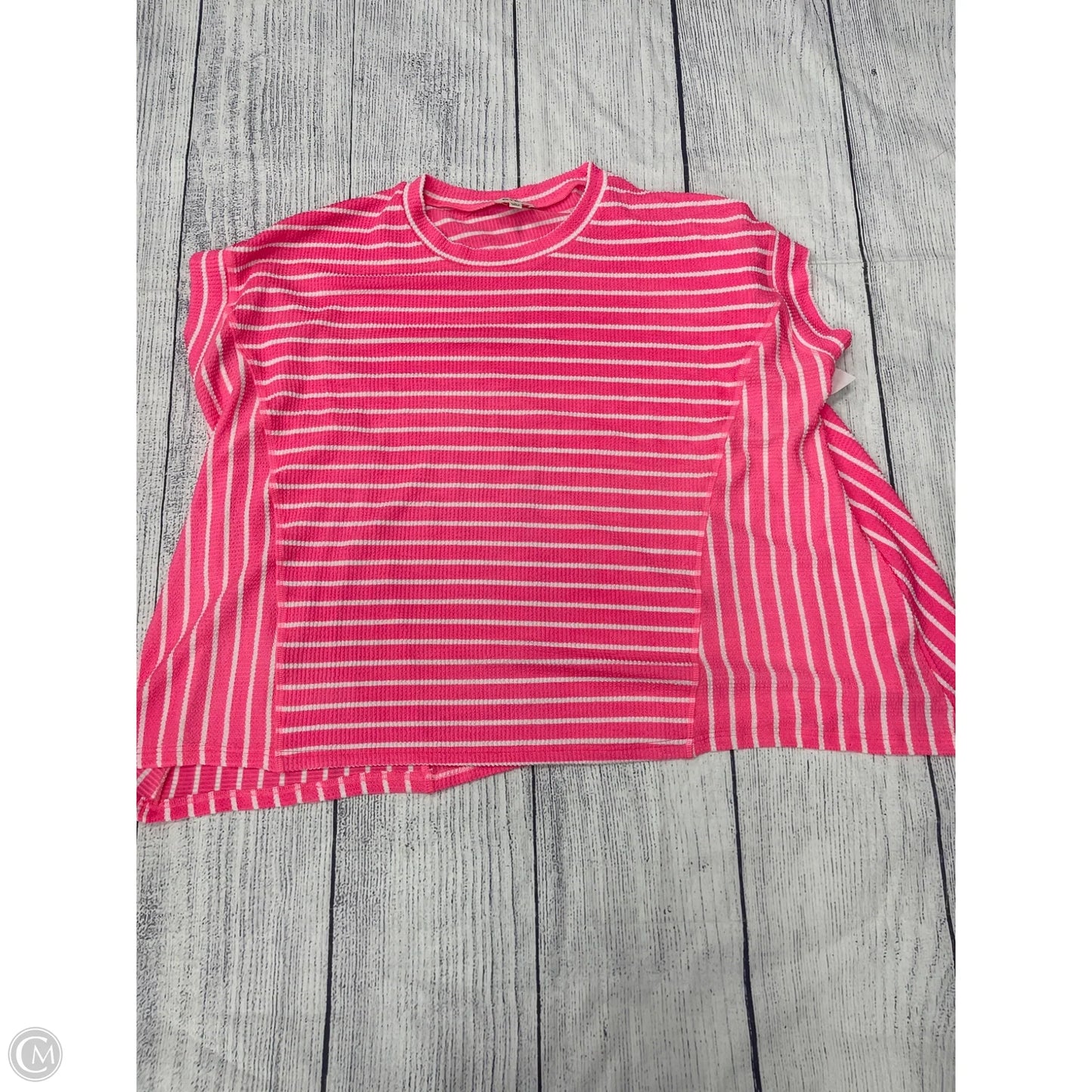 Top Short Sleeve By Bibi In Pink, Size: L
