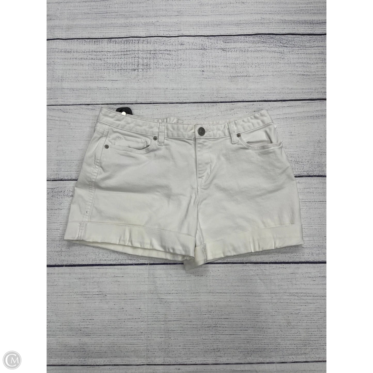 Shorts By Loft In White Denim, Size: 10