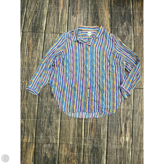 Top Long Sleeve By Nic + Zoe In Purple, Size: 1x